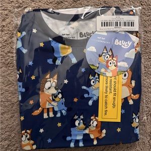 Little Sleepies Bluey two piece short sleeve pajama set 2T
